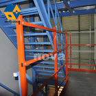 La mezzanine en métal de plate-forme de stockage d'entrepôt parquettent résistant à plusieurs niveaux bleu