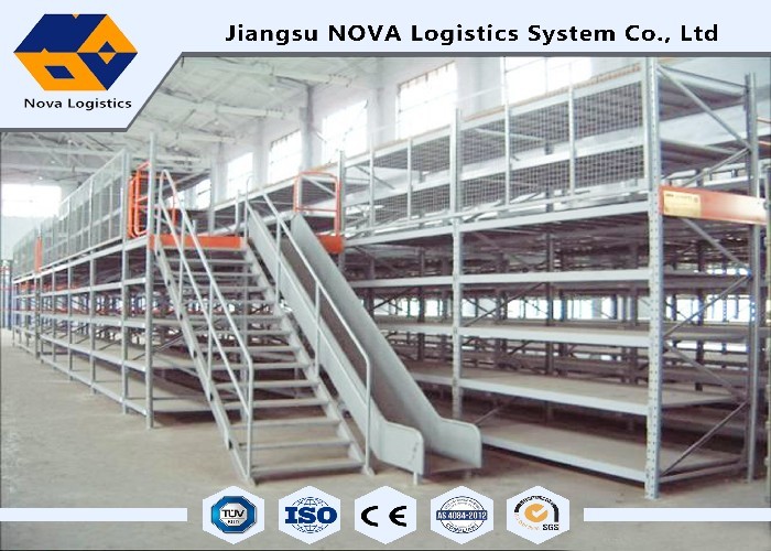 Longs systèmes de mezzanine d'entrepôt d'envergure, planchers de mezzanine de haut niveau de stockage temporaire