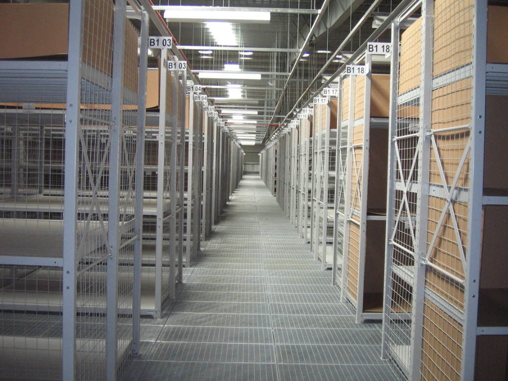 Planchers de mezzanine à plusieurs niveaux de défilement ligne par ligne de palette de support de mezzanine d'entrepôt