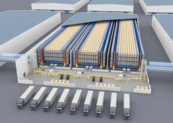 Industrie Smart soulevant les systèmes d'entrepôt automatisés de support de stockage avec le système de contrôle